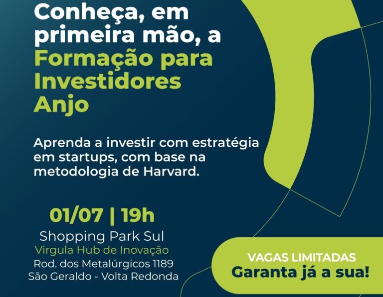 Vírgula Hub lança formação inédita para investidores anjo com metodologia de Harvard